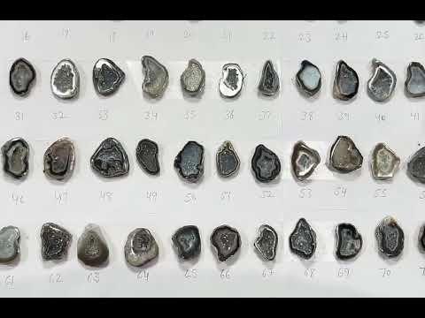 Geode Stones ( Pendant ) by Selection 20 - 25 mm Brown For Making Pendants Jewelry