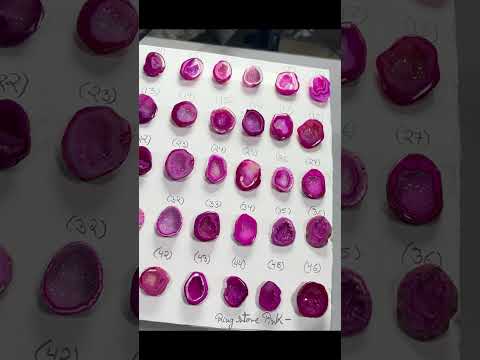 Geode Rings stone by Selection  20 - 25 mm Pink For Rings Making