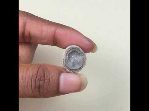 Raw Black Geode Druzy Slice 20–25mm | Wholesale Gemstone for Ring Settings