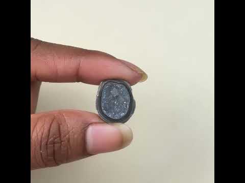 Black Druzy Geode Slice 20–25mm Bulk Wholesale | Jewelry Making Stone Supply