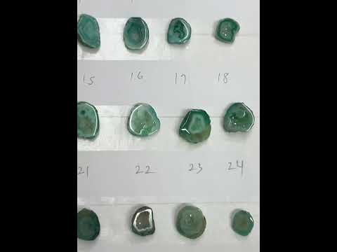 Geode stone by Selection  10 - 20 mm Light Green Color geodes ( Ring )