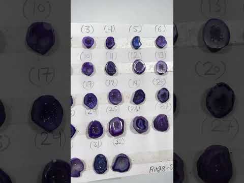 Geode Rings stone by Selection  10 - 20 mm Brown For Rings Making