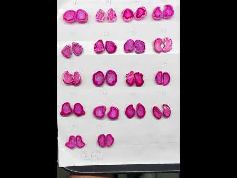 Geode Pairs ( Earring ) by Selection 20 - 25 mm  Pink Color