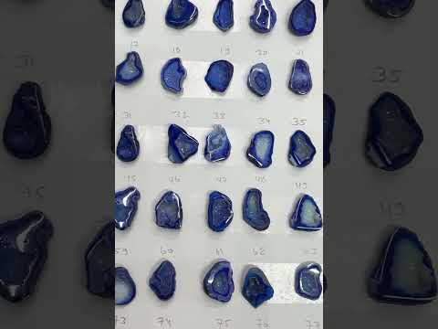 Geode Stones ( Pendant ) by Selection 20-25 mm Blue For Making Pendant Jewelry