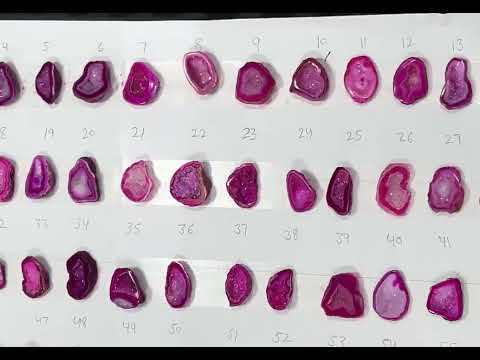 Geode Stones ( Pendant ) by Selection 20 - 25 mm Light Pink For Making Jewelry