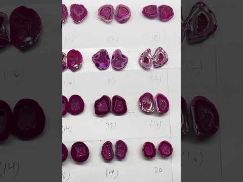 Geode Pairs (Earring) by Selection  15-20 mm  Pink Color