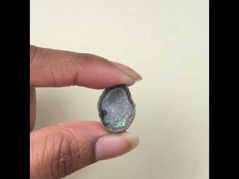 Raw Black Geode Druzy 20–25mm | Agate Slice Stone for Wholesale Jewelry