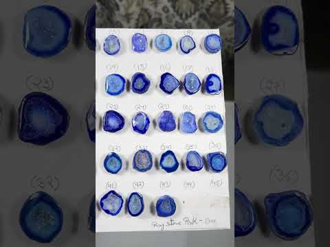 Geode Rings stone by Selection  20 - 25mm Blue For Rings Making