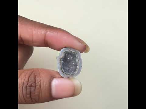 Black Geode Druzy Slice 20–25mm Wholesale | Natural Agate Ring Making Stone