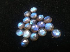 10 mm Round Labradorite Rose Cut Briolette Natural Gemstone - Meena Design
