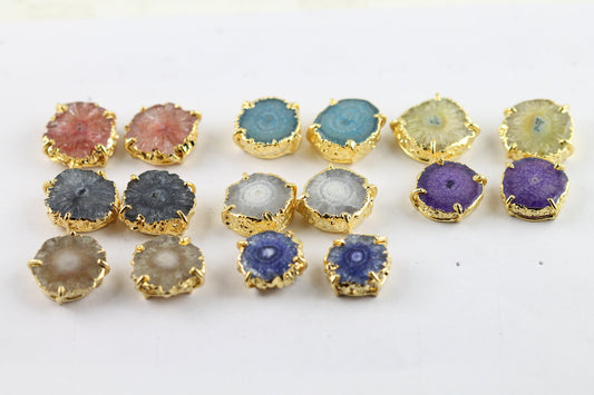 Dainty Solar Quart Studs - Meena Design