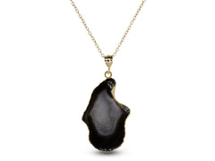 Geode Connectors * Geode Halves * Natural Gemstone * Agate * Tobasco * Geode * 24K Gold * Druzy * Pendant Geodes * Charms Geodes * 50-60 MM - Meena Design