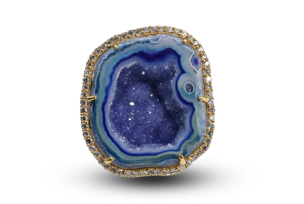 Geode Ring Cz - Meena Design