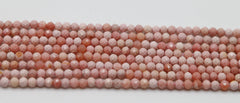 Lines Beads Pink Opal Size 2 MM - Meena Design