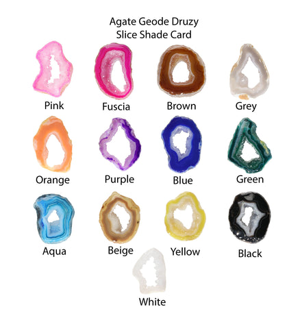 Multi Stone Bracelet Quartz And Agate Geode Slice - Meena Design