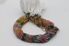 Multi Toumaline Beads Lines 2 mm - Meena Design