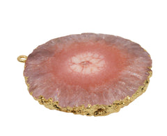 Solar Quartz Connector , Stalactite Slice - Meena Design