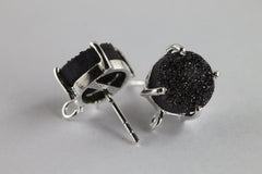 Stud Druzy Prong Setting For Making Earrings - Meena Design