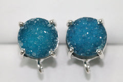 Stud Druzy Prong Setting For Making Earrings - Meena Design
