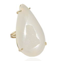 Window Druzy Free Shape Gemstone Rings - Meena Design